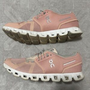 On Cloud 5 Pink Mesh Running Shoes Women’s Size 11 Swiss Engineering
